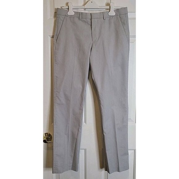 Express Photographer Seersucker Pants Gray White Mens 31x32 Dress Flat Front - Picture 1 of 10